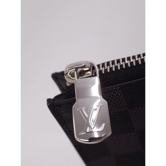 Louis Vuitton Pochette Jour Graphite Clutch Damier Black NM GM Bag - Picture 4 of 8